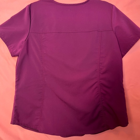 Scrubstar Maroon Scrub Top / Bottom size Large - Picture 4 of 8